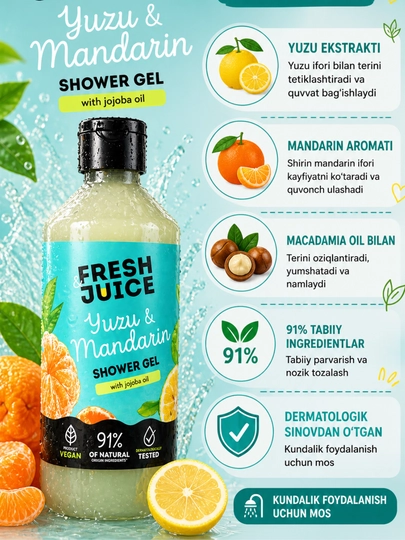 Fresh Juice dush geli, 500 ml - 