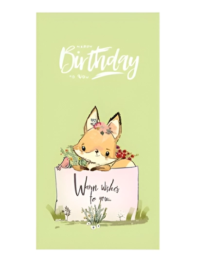 Конверт для денег MESHU "Happy wishes", 85x164мм — JUNLAND-LISDR