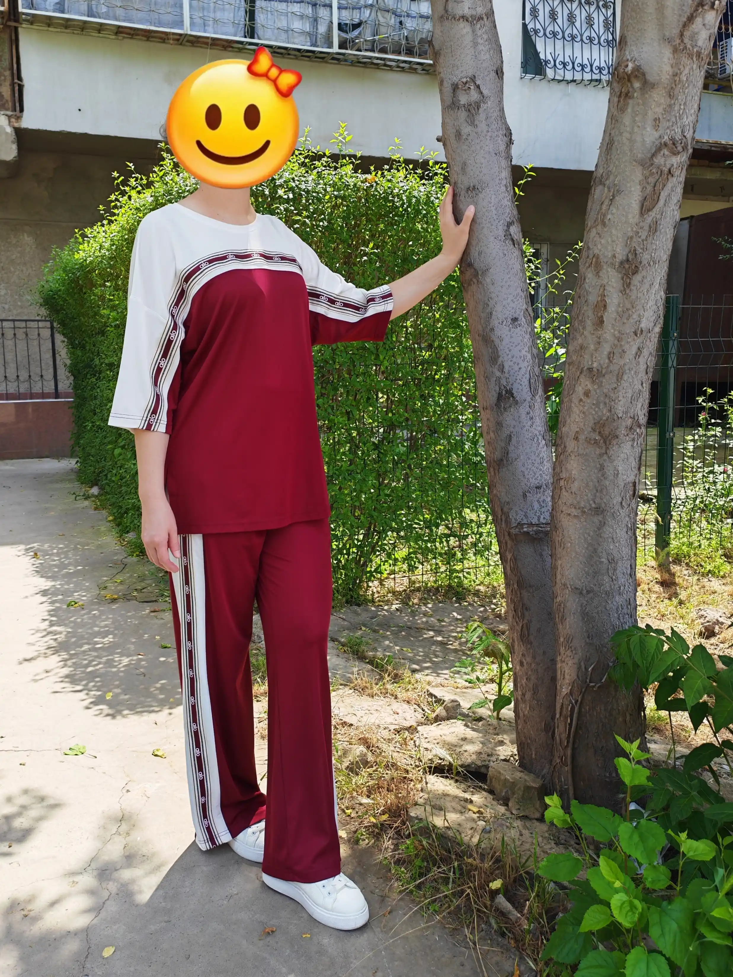 MONIKA, ayollar kostyumi, dvoyka, katta o‘lchamli, dumoloq yoqa