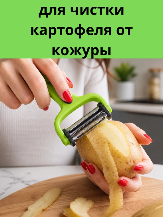 Sabzavot va mevalar uchun tozalagich, oshxona uchun pichoq, qulay va mustahkam