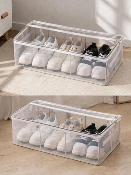 Poyabzal uchun organayzer quti 6 juftlik, shoe storage box 60x30 sm - 