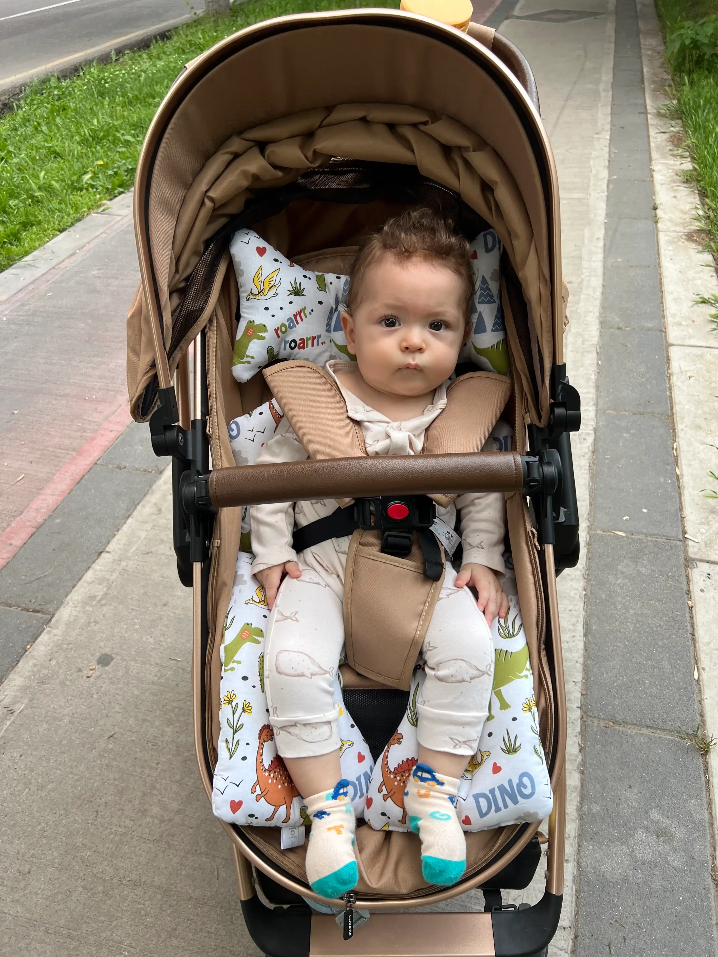 Матрас для коляски детский, вкладыш в автокресло, на стульчик, Мир ЖоЖо