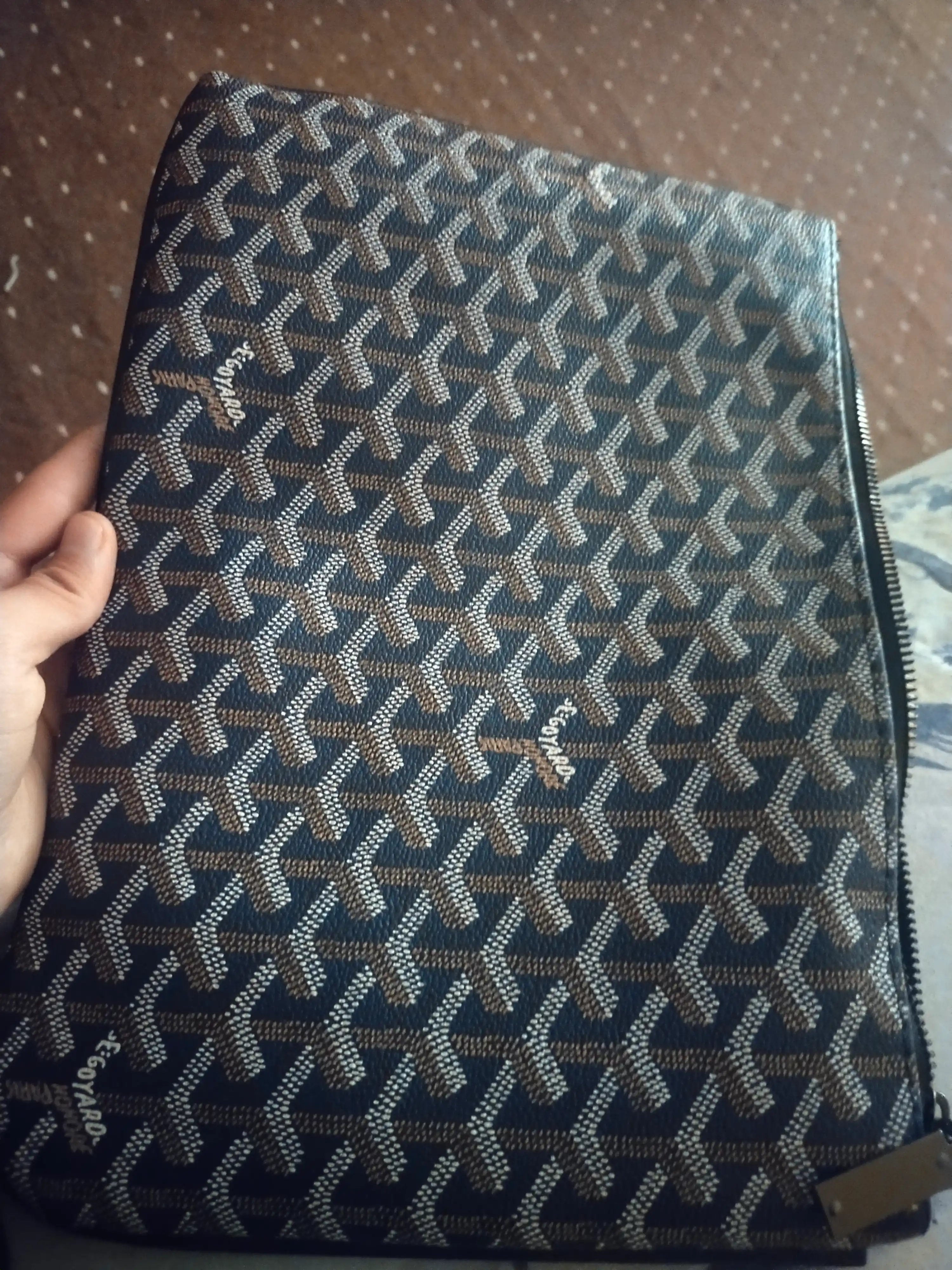 Мужская сумка Goyard из эко-кожи, барсетка для мужчин, дипломат