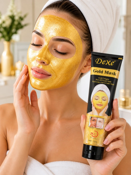 Yuz uchun maska Dexe Black & Gold, tozalovchi va namlovchi, 120 g - 