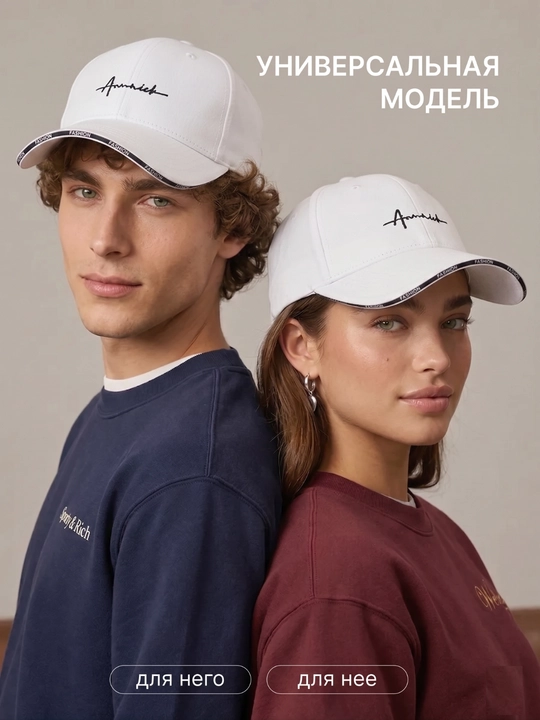 Бейсболка унисекс, кепка 100% хлопок, летняя и демисезонная, размер 56-60