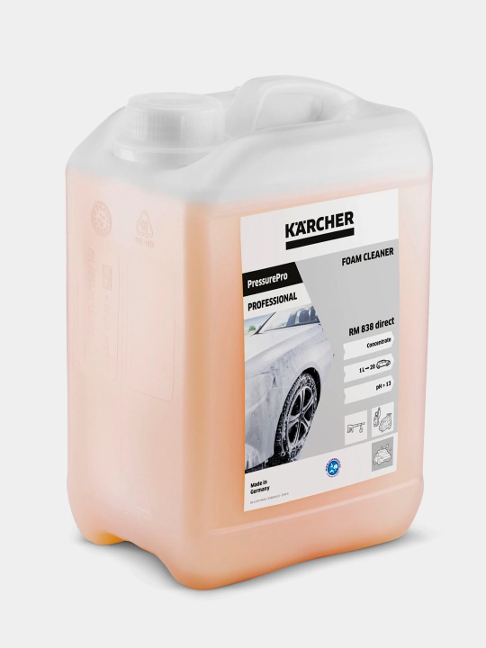 Щелочной пенный очиститель Karcher RM 838, 3 л 6.295-979.0, для сильных загрязнений - 