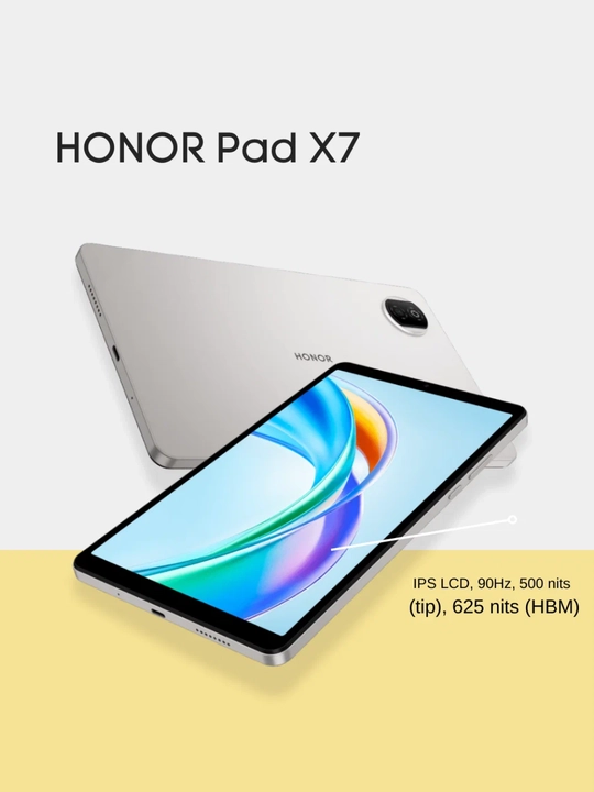 Планшет HonorPad X7 , прочная и надежная конструкция, полностью металлическая задняя панель