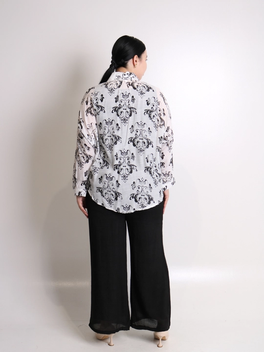 Ayollar uchun printli kimono va keng shim oversize kostyum