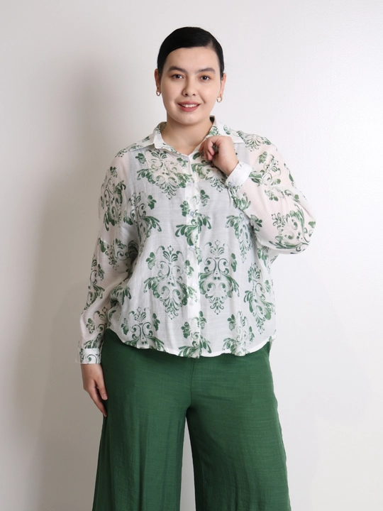 Ayollar uchun printli kimono va keng shim oversize kostyum