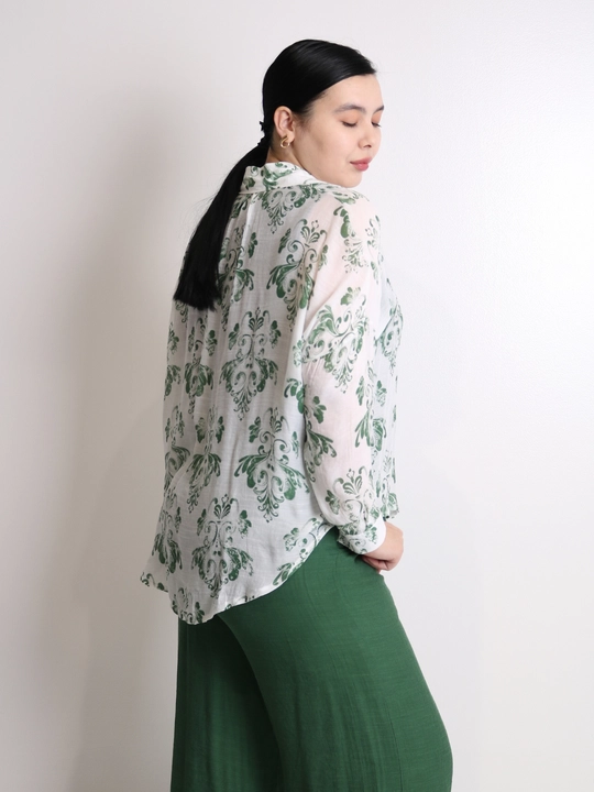 Ayollar uchun printli kimono va keng shim oversize kostyum
