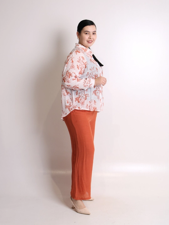 Ayollar uchun printli kimono va keng shim oversize kostyum