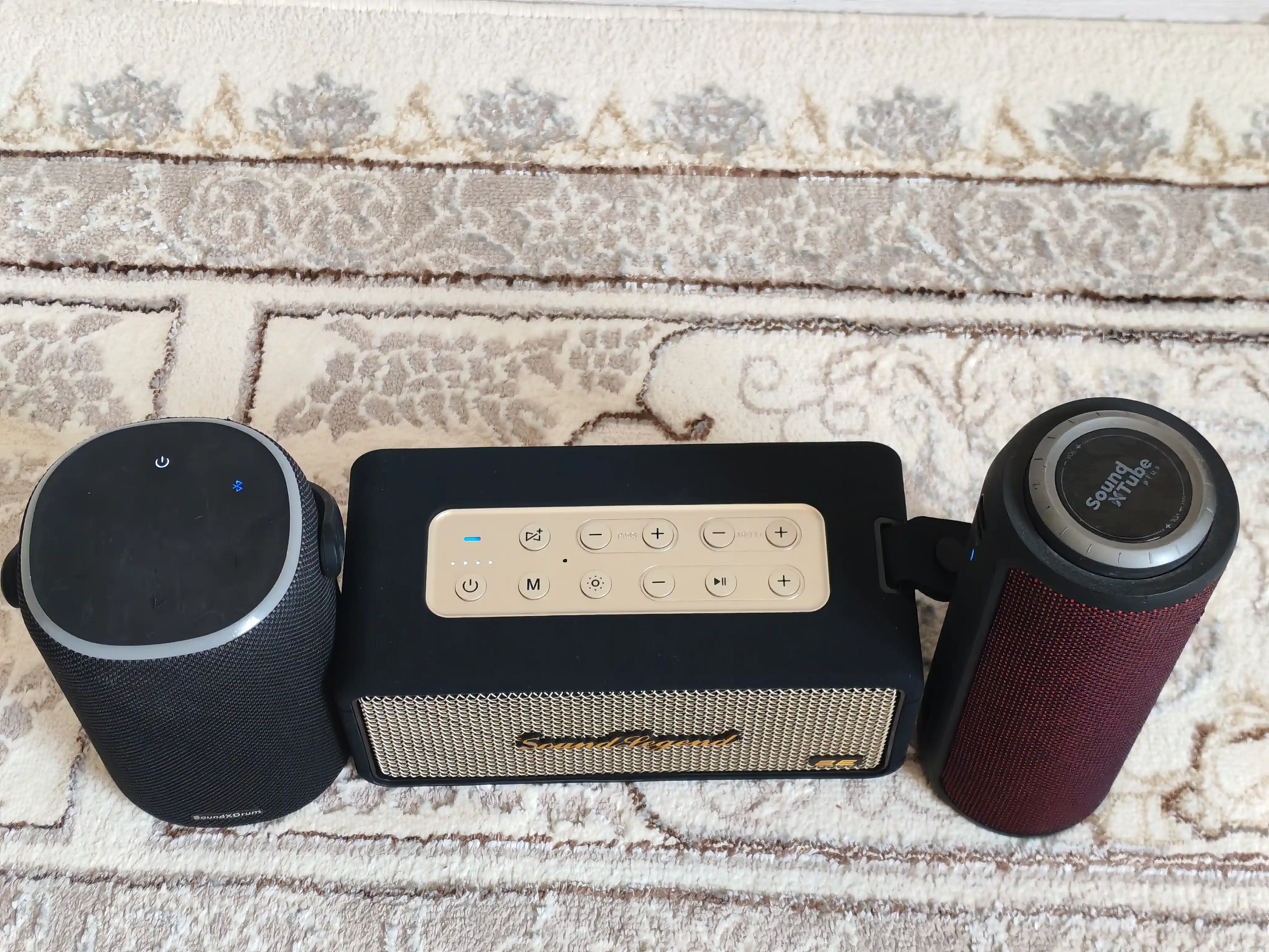 Portativ 2E SoundLegend 80Vt, BT 5.3, TWS, IPX6, RGB, Power Bank, 2 xil rangli karnay