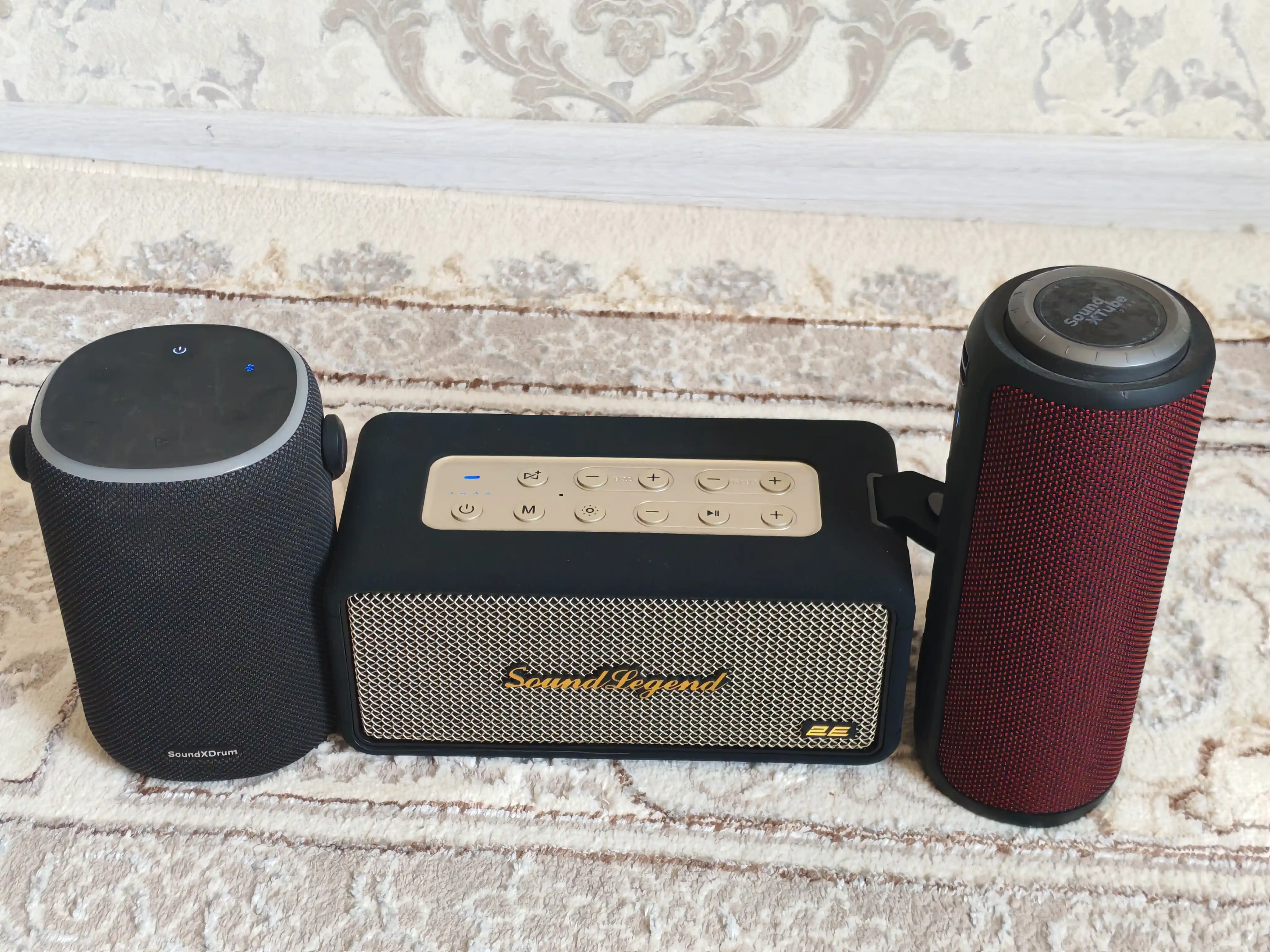 Portativ 2E SoundLegend 80Vt, BT 5.3, TWS, IPX6, RGB, Power Bank, 2 xil rangli karnay