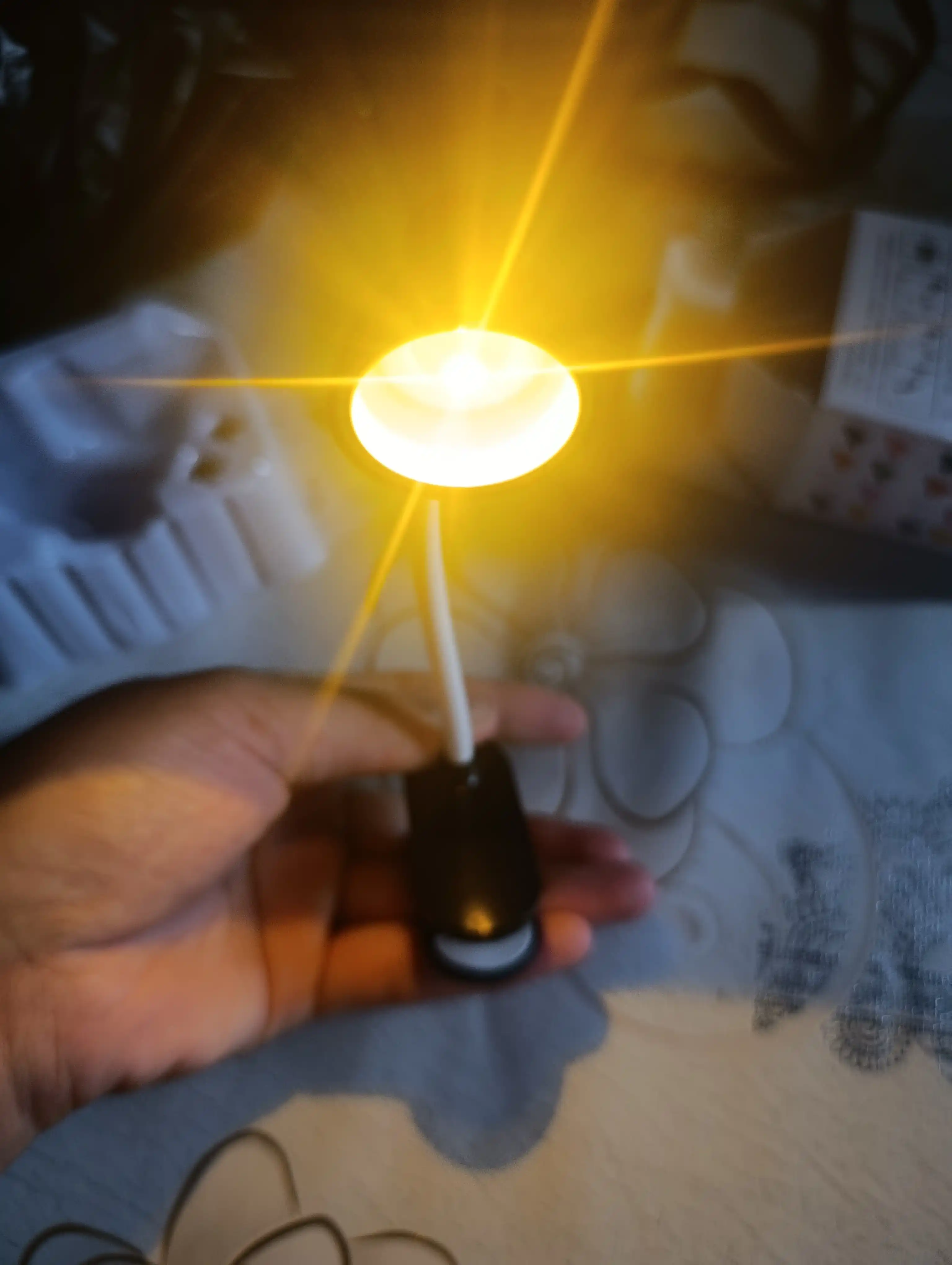 Мини LED лампа для чтения с клипсой – мягкий свет, гибкая 360°, высота 15 см