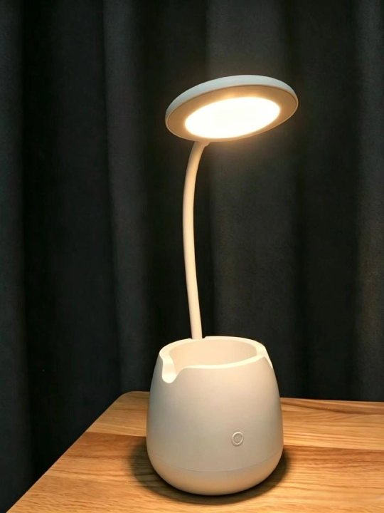 Настольная LED лампа с гибкой ножкой и органайзером