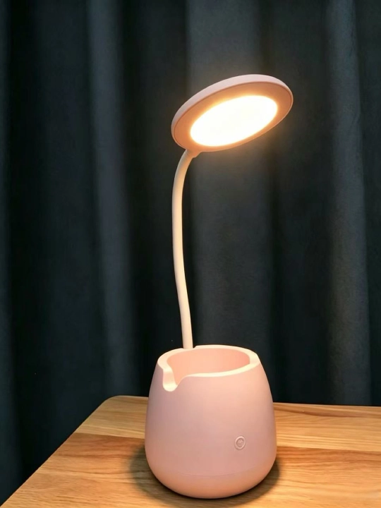 Настольная LED лампа с гибкой ножкой и органайзером