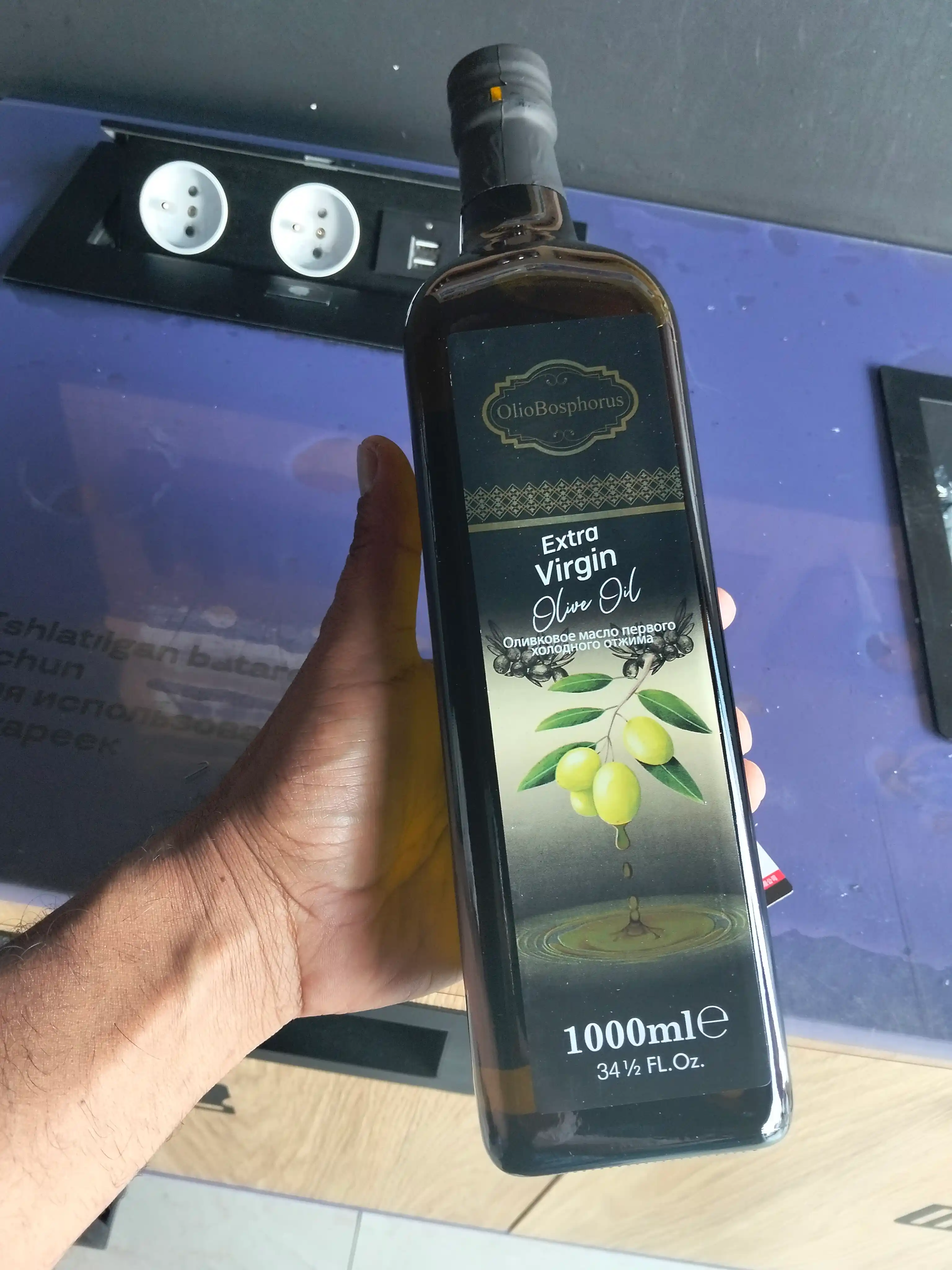 Olio Bosphorus Extra Virgin tozalanmagan zaytun moyi, 1000 ml