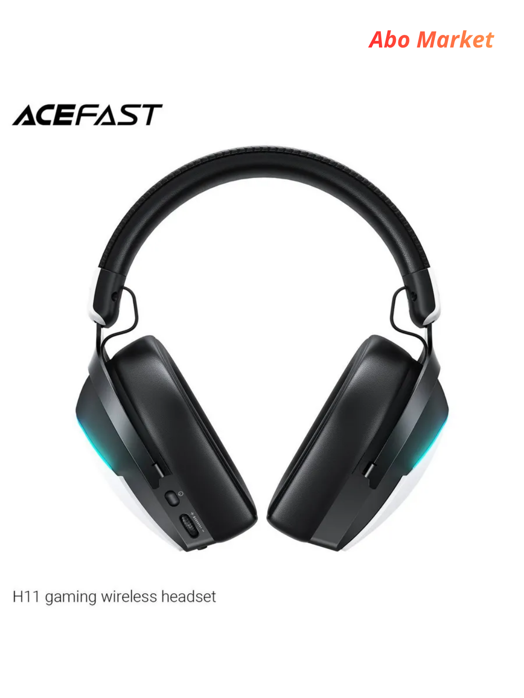 Acefast H11 o‘yin quloqchinlari, simsiz, RGB yoritgichli, 2.4G + Bluetooth, mikrofonli