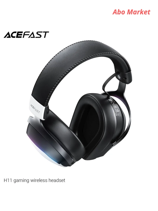Acefast H11 o‘yin quloqchinlari, simsiz, RGB yoritgichli, 2.4G + Bluetooth, mikrofonli