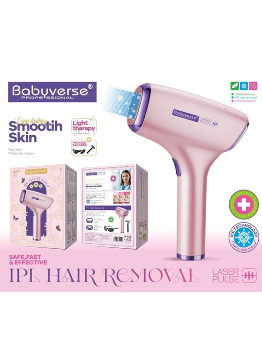 Fotoepilyator Babyverse, yuz va tana professional lazerli epilyator, sovutish tizimi bilan