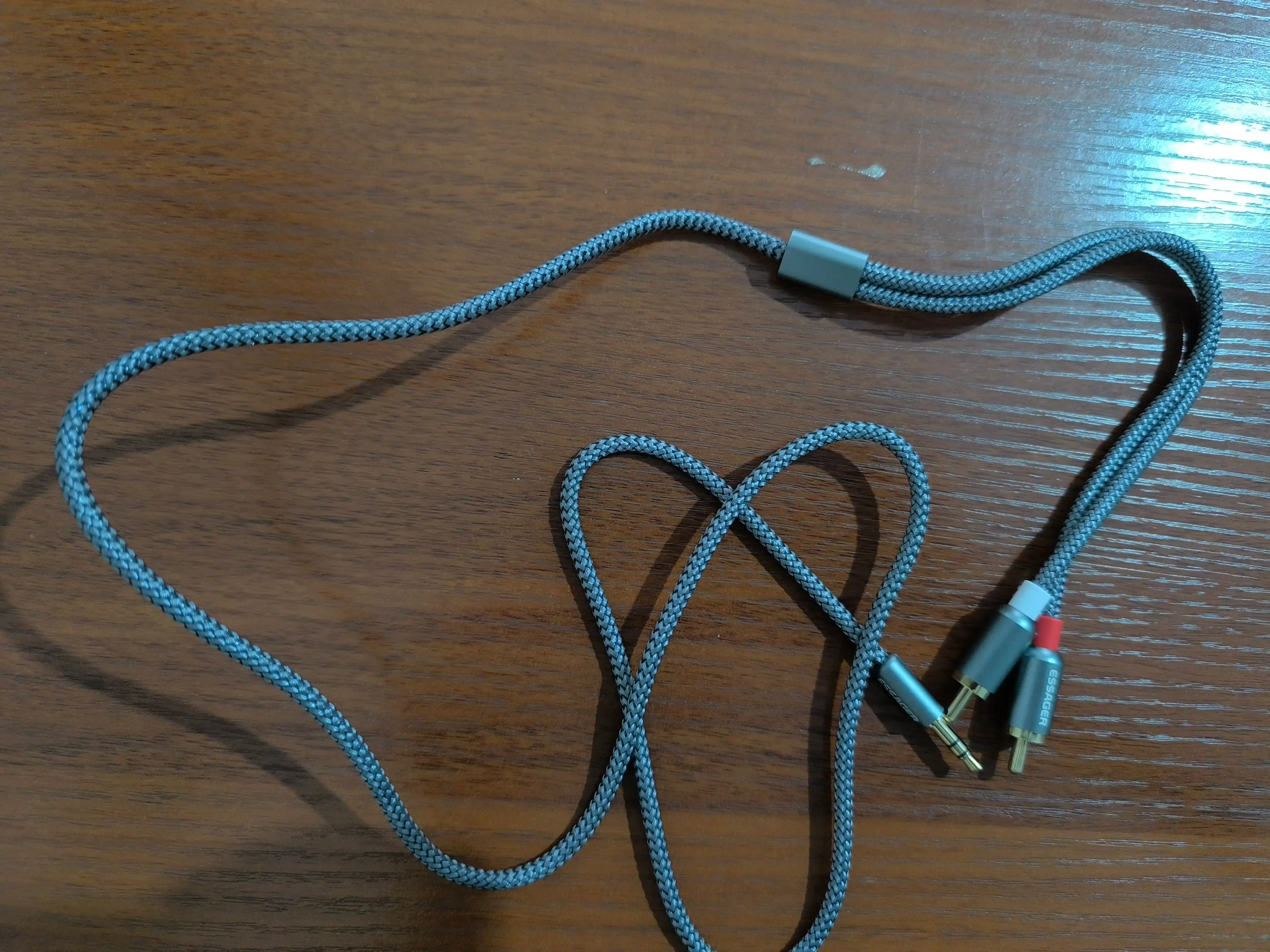 Кабель RCA - Jack 3.5, аудиокабель mini Jack 3.5 - 2 RCA, AUX - RCA