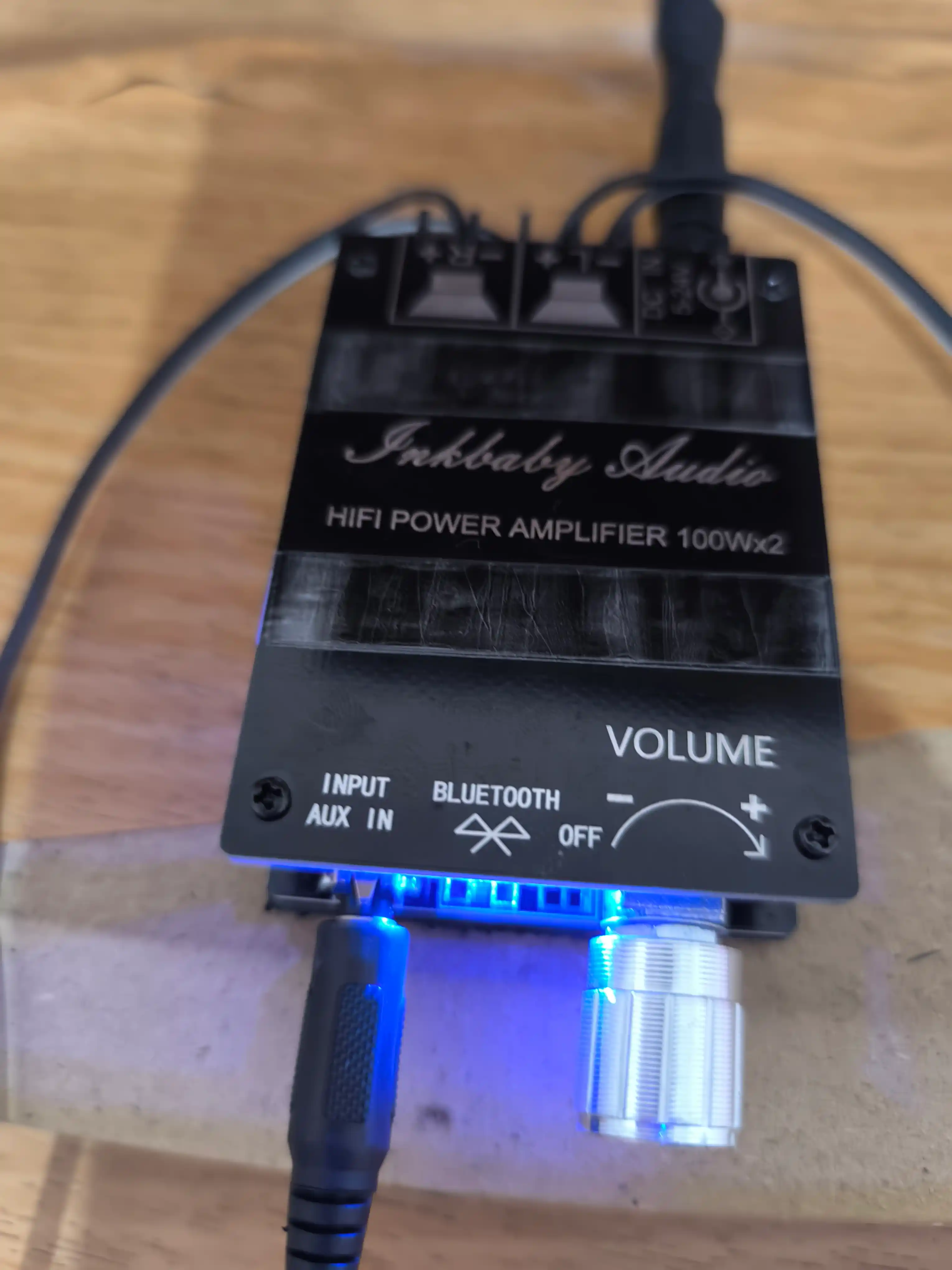 ZK-1002M 2×100Вт Bluetooth 5.0 аудиоусилитель – стерео, вход AUX