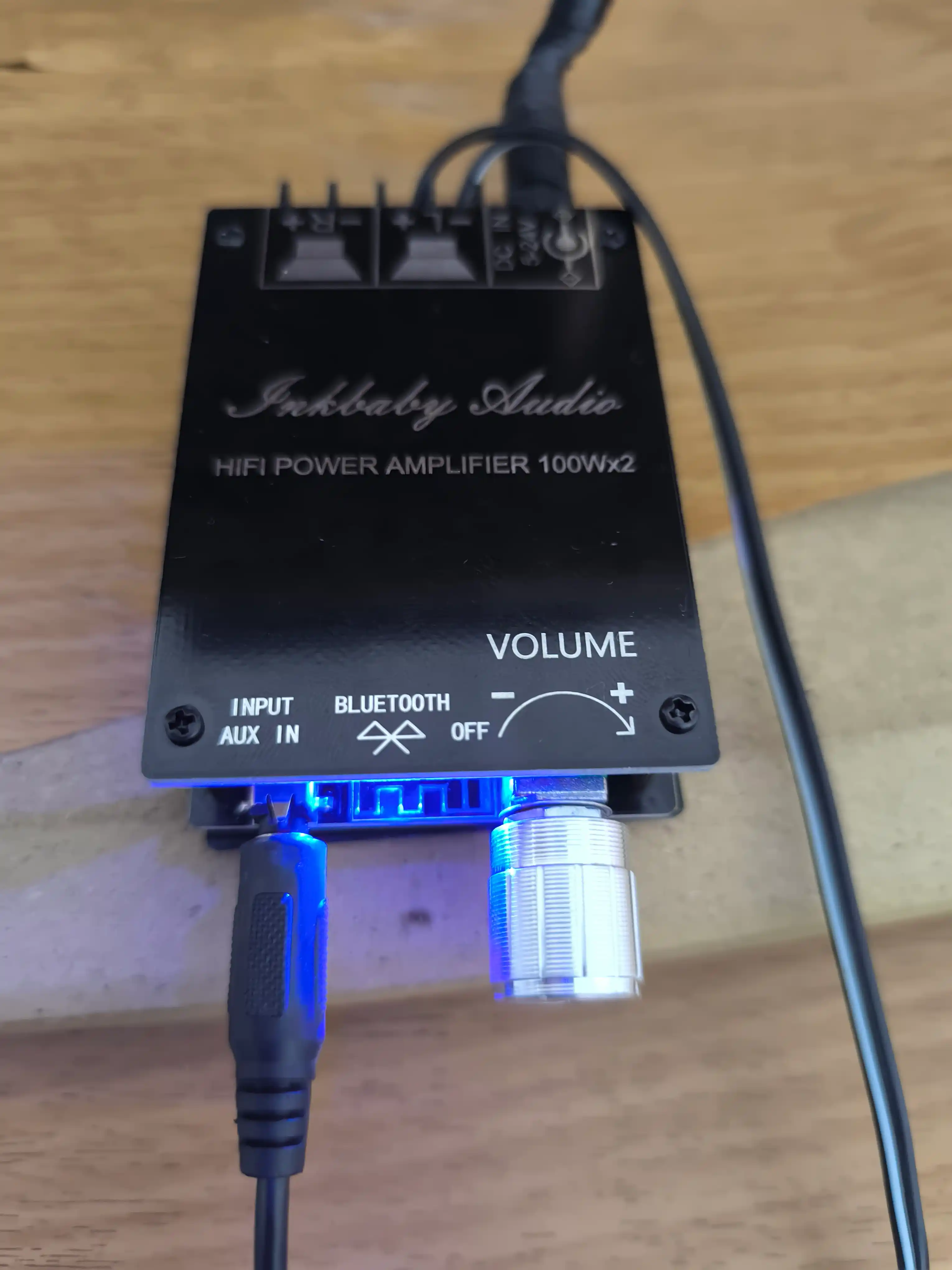 ZK-1002M 2×100Вт Bluetooth 5.0 аудиоусилитель – стерео, вход AUX