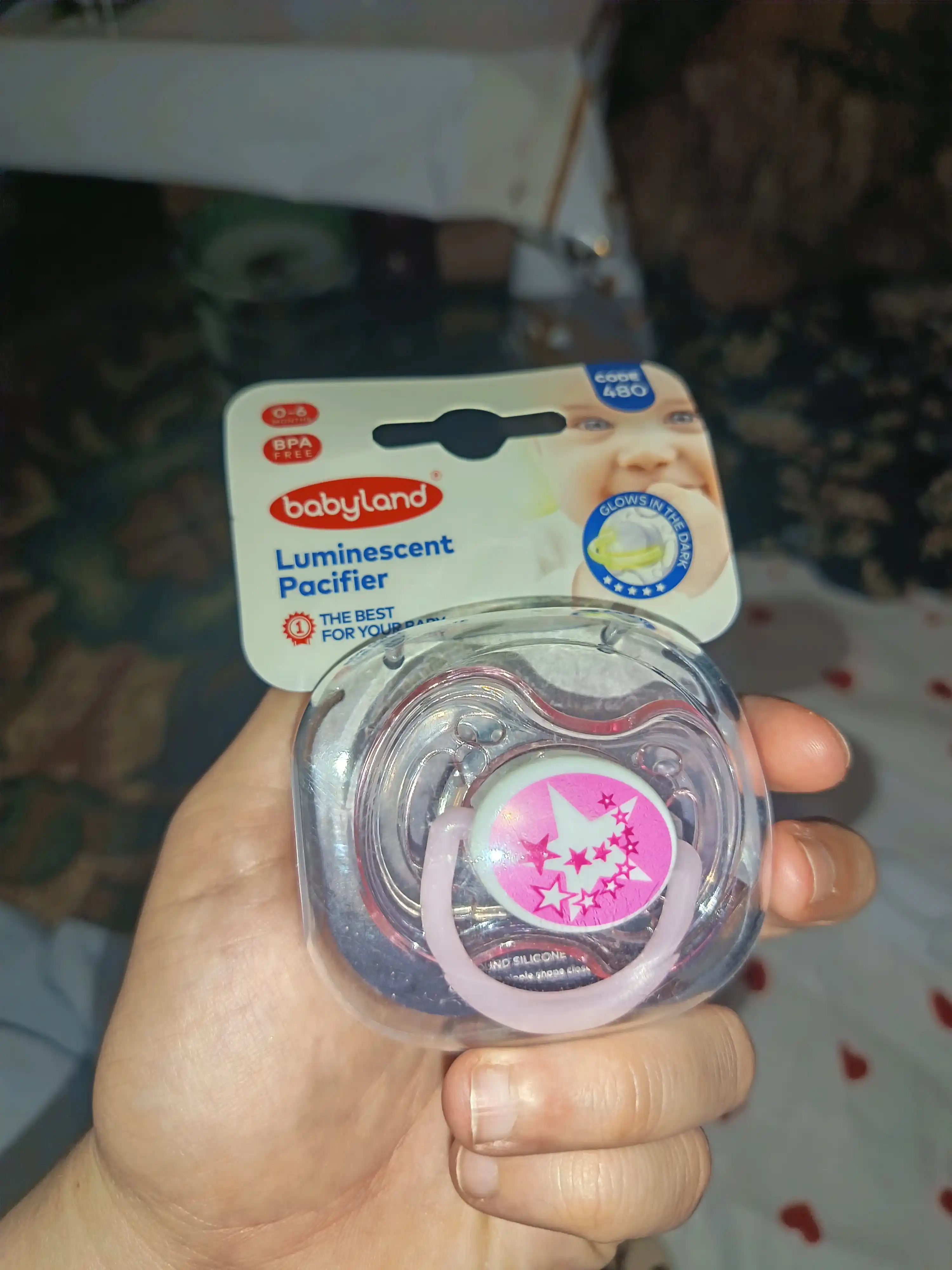 Silikon bolalar so'rg'ichi, ortodontik, 0-6-18 oy Babyland, 2 xil soskasi bilan