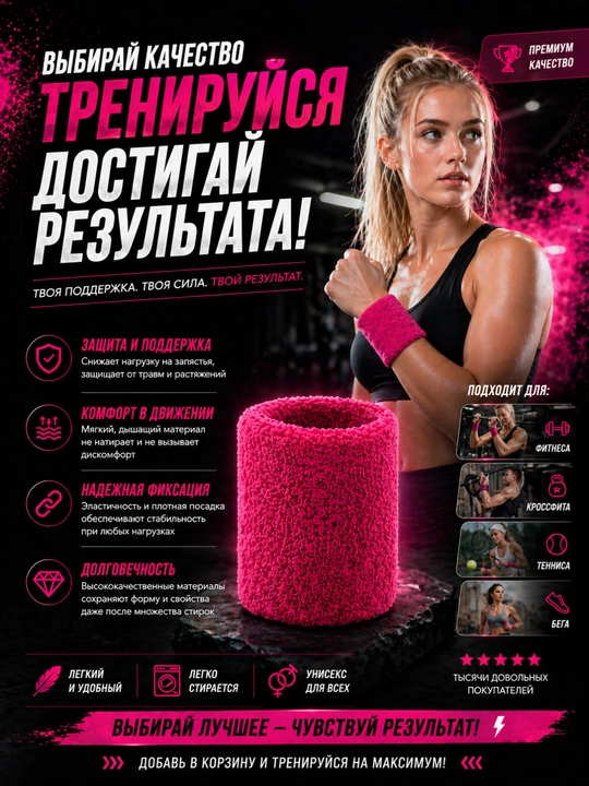 Fitnes va zal uchun mo‘ljallangan sport qo‘lqopi, elastik, bilakni qo‘llab-quvvatlovchi