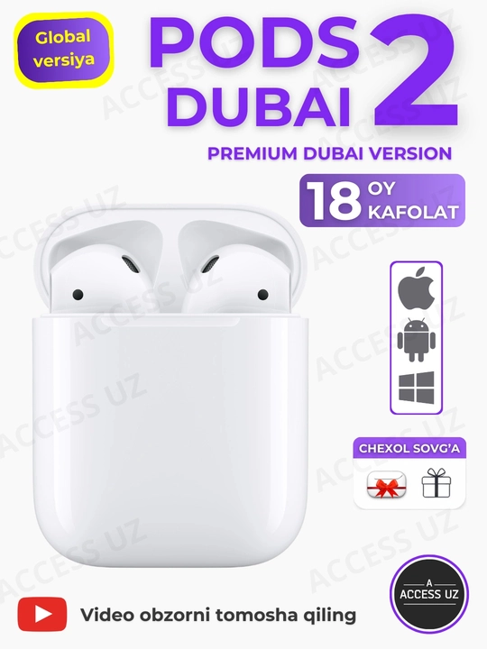 Simsiz quloqchinlar Pods 2.2, g'ilofi sovg'a - 
