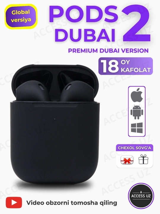 Simsiz quloqchinlar Pods 2.2, g'ilofi sovg'a