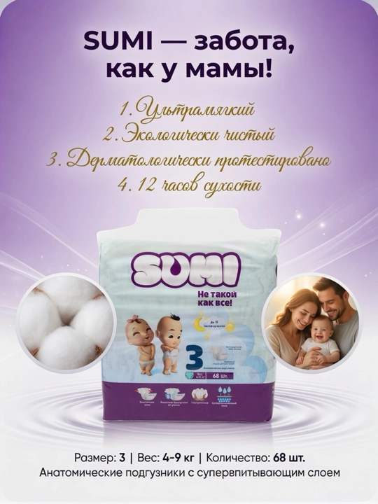 Sumi bolalar tagliklari barcha o‘lchamlarda