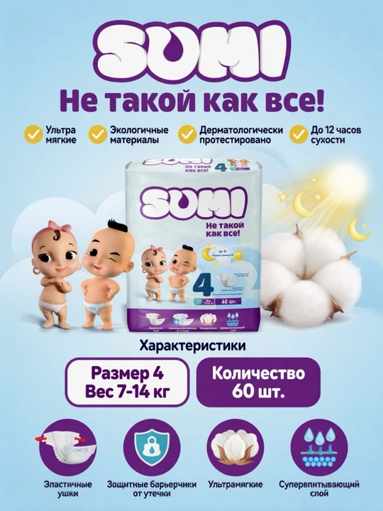 Sumi bolalar tagliklari barcha o‘lchamlarda