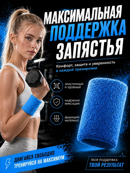 Fitnes va zal uchun mo‘ljallangan sport qo‘lqopi, elastik, bilakni qo‘llab-quvvatlovchi - 