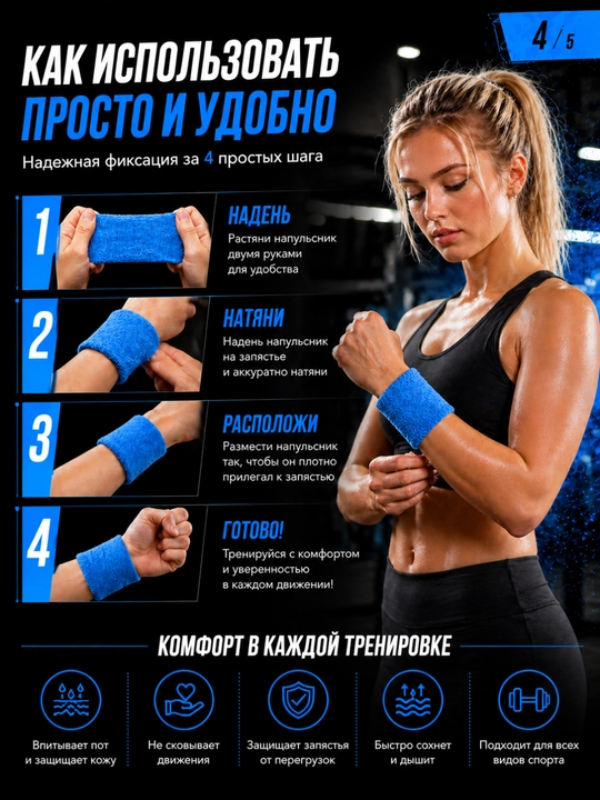 Fitnes va zal uchun mo‘ljallangan sport qo‘lqopi, elastik, bilakni qo‘llab-quvvatlovchi
