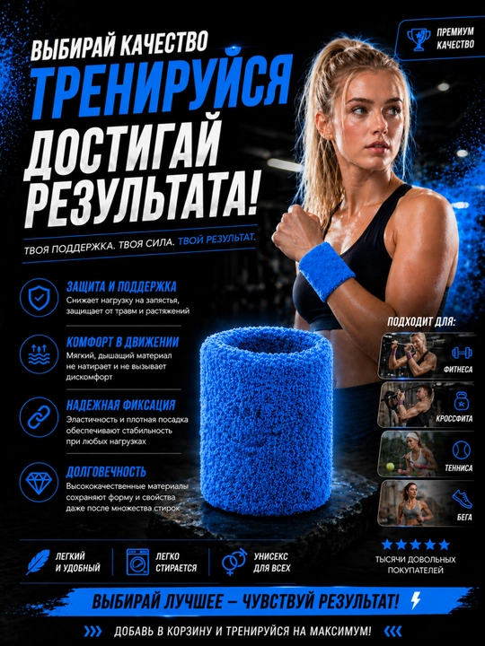 Fitnes va zal uchun mo‘ljallangan sport qo‘lqopi, elastik, bilakni qo‘llab-quvvatlovchi