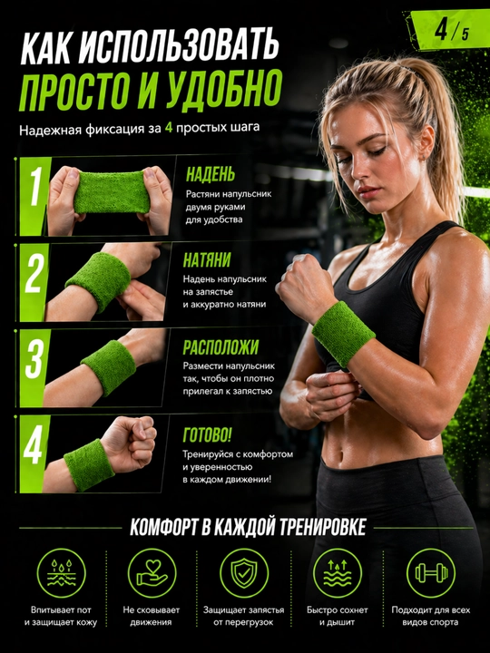 Fitnes va zal uchun mo‘ljallangan sport qo‘lqopi, elastik, bilakni qo‘llab-quvvatlovchi