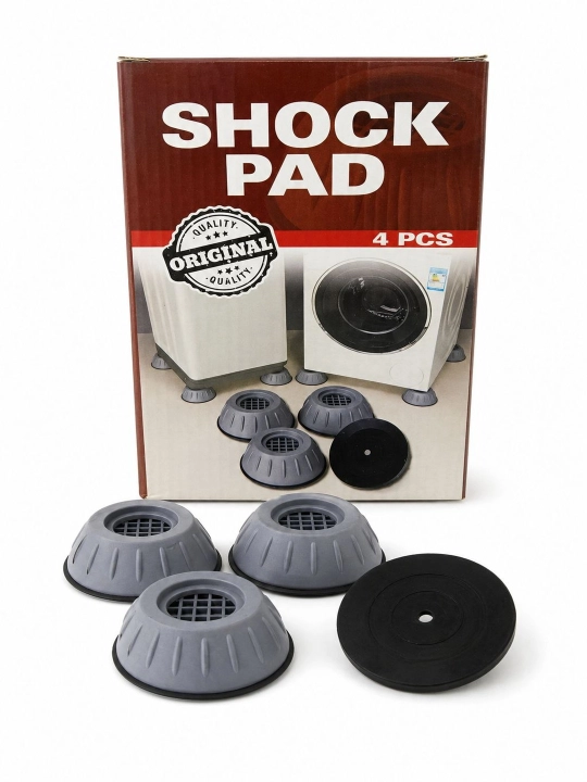 Антивибрационная резиновая подставка Shock pad для стиральной машины  - 
