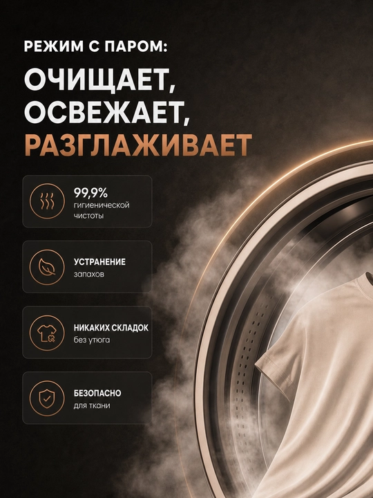 Стиральная машина Hofmann WM610BWH2/HF, 12 программ, 6 кг, BLDC Inverter мотор