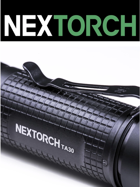 Nextorch TA30C Tactical Kit taktik fonar — 1600 lumen, stroboskop, zarbali, akkumulyator
