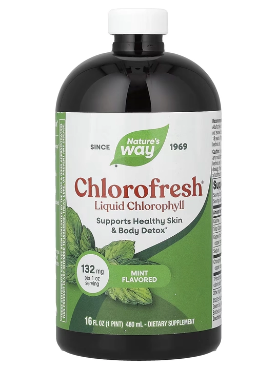 Хлорофилл жидкий, Nature's Way, Хлорофреш, для похудения, 480 мл