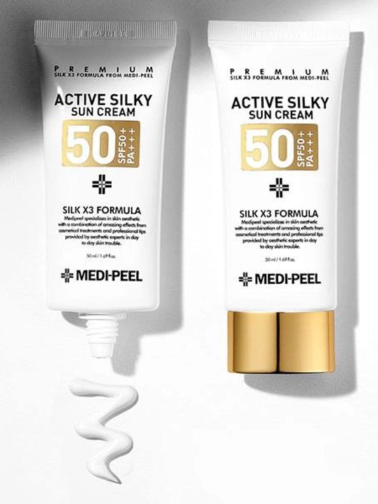 MEDI-PEEL Active Silky Sun Cream SPF50+ PA+++ 50ml quyoshdan himoya kremi