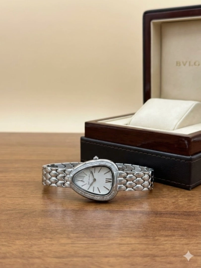Женские часы, кварцевый механизм, наручные часы BVLGARI для женщин, в подарочной коробке