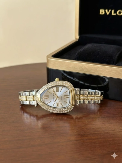 Женские часы, кварцевый механизм, наручные часы BVLGARI для женщин, в подарочной коробке — 894523-SOATAYOLARGARRA-СЛНКОСТ