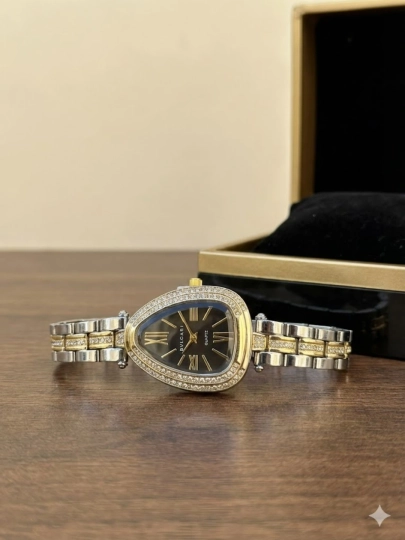 Женские часы, кварцевый механизм, наручные часы BVLGARI для женщин, в подарочной коробке — 894523-SOATAYOLARGARRA-УГОЛЬН