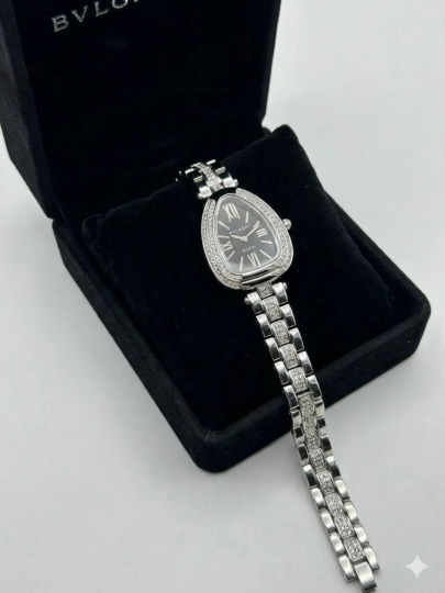 Женские часы, кварцевый механизм, наручные часы BVLGARI для женщин, в подарочной коробке — 894523-SOATAYOLARGARRA-ЧЕРН