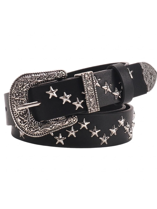 Ремень звезды в стиле chrome hearts Y2k sk8