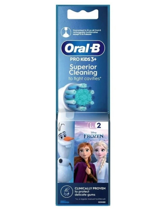 Oral-B Pro Kids Frozen bolalar elektr tish cho'tkasi uchun almashtiriladigan uchliklar 2x