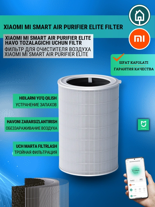 Фильтр для очистителя воздуха Xiaomi Mija Smart Air Purifier 6, 4Pro, Lite, Compact, Elite