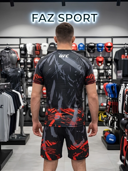 UFC спортивная форма, MMA спортивная форма, грэпплинг, спортивная футболка и шорты